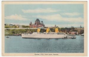 Canada; Quebec, PQ, From Levis PPC, Unposted, Shows 3 Funnel Liner Under Tow 