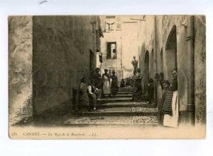 191810 FRANCE CANNES Rue Boucherie Vintage postcard