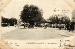 CPA Chalon sur Saone Place de Beaune FRANCE (952722)