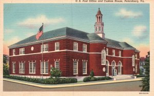 Vintage Postcard U. S. Post Office and Custom House Building Petersburg Virginia