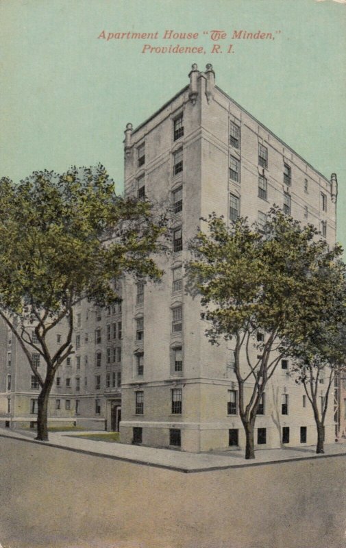 PROVIDENCE , Rhode Island , 1914 ; Apartment House The Minden