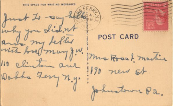 Information Please postcard: Asking Questions