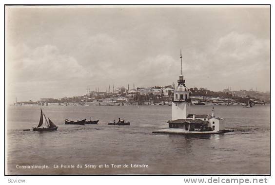 RP: Constantinople, La Pointe du Seray et la Tour de Leandre , Turkey , 00-10s