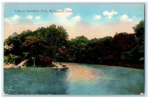 c1910 Lake At Beardsley Park Grove Dirt Road Bridgeport Connecticut CT Postcard