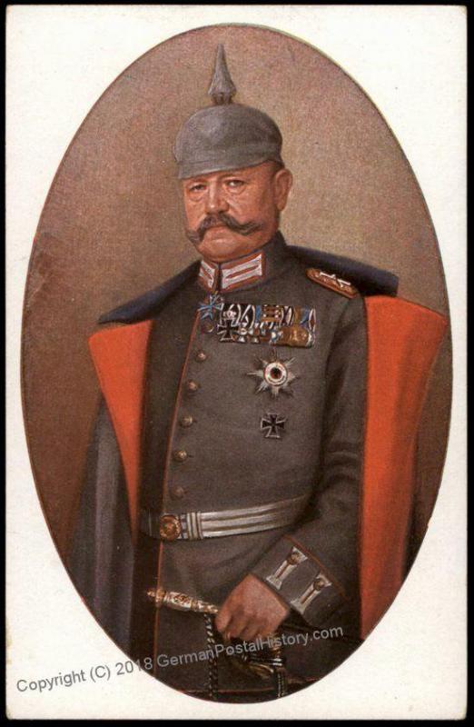 Germany WWI General von Hindenburg Patriotic PPC 70037