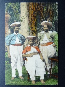 Ceylon / Sri Lanka KANDYAN CHIEFS c1912 Postcard by Plate & Co. Ceylon