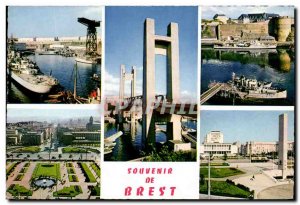 Modern Postcard Souvenir De Brest Arsenal National Penfeld Bridge and Castle ...