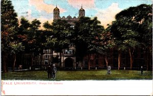 USA Yale University Phelps Hall Gateway New Haven Connecticut Postcard C025