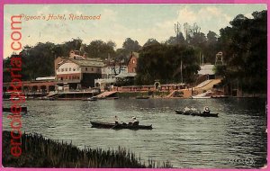 25168 - GREAT BRITAIN - VINTAGE POSTCARD - Richmond, Pigeon's Hotel - 1909
