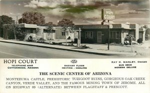 Postcard RPPC 1950s Arizona Hopi Court Jerome Highway 89 AZ24-922