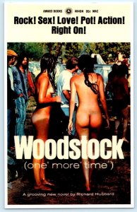 Repro Postcard WOODSTOCK One*More*Time RICHARD HUBBARD Book Risque 1999 Oversize