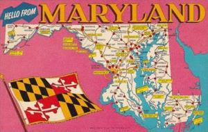 Maryland Baltimore Hello From Maryland With Map