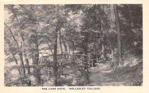 The Lake Path in Wellesley, MA Wellesley College.