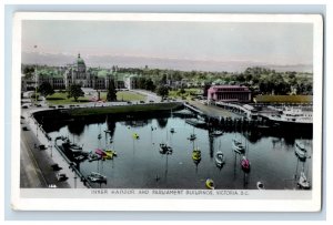 c1910 RPPC Paliment Dock Steamship Boads Hand Tinted Postcard P128E