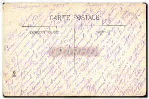 Old Postcard Senlis Hotel Fire By The Germans Army