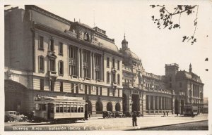 RPPC BUENOS AIRES Estación Retiro FCCA Argentina, South America 1939 Postcard