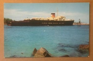 VINTAGE POSTCARD FLORIDA HAVANA CAR FERRY PASSING THROUGH PALM BEACH  FLA