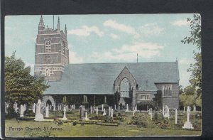 Lancashire Postcard - Parish Church, St Annes   RS13434