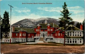 Postcard AB Banff Brett Hospital Canadian Rockies Valentine & Sons ~1910 K51
