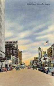 Polk Street  - Amarillo, Texas TX Postcard