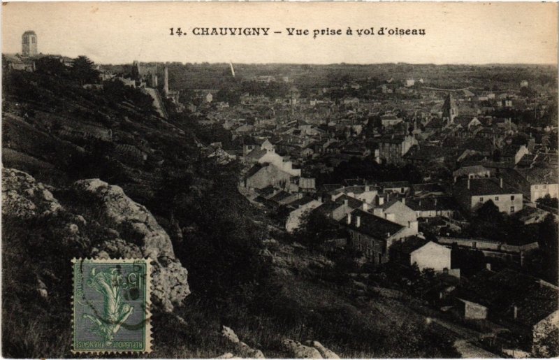 CPA CHAUVIGNY - Vue prise a vol d'oiseau (111714)