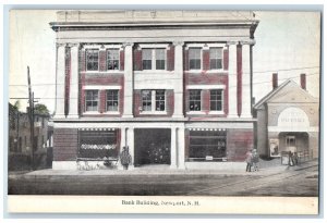 c1910's Bank Building Exterior Scene Newport New Hampshire NH Unposted Postcard