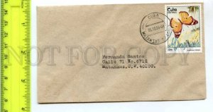 420587 CUBA 1994 year real posted Matanzas COVER w/ butterfly stamp