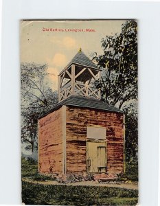 Postcard Old Belfrey, Lexington, Massachusetts
