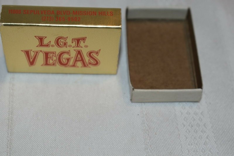 L.G.T. Vegas Gold Matchbox