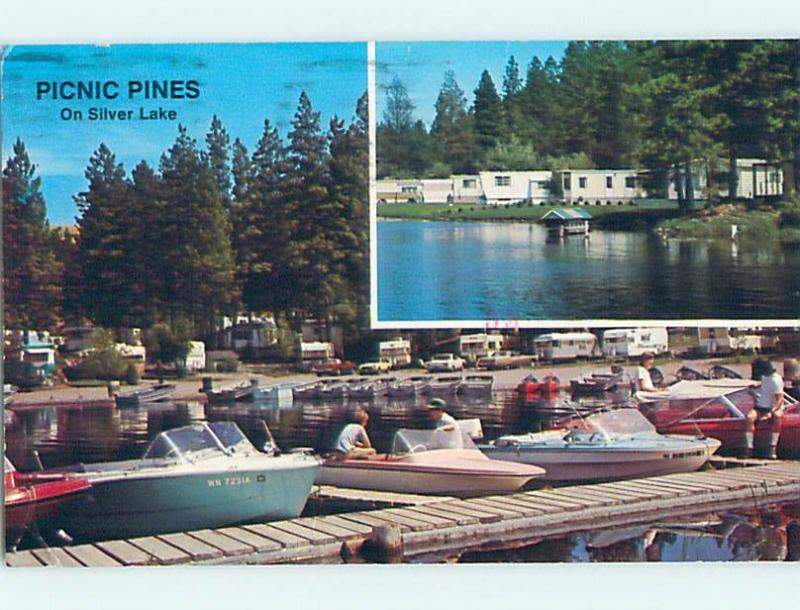 Pre-1980 MEDICINE LAKE CAMPGROUND Riverside & Omak & Conconully WA hk2327