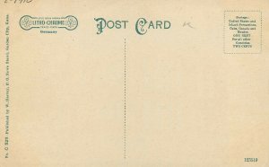 C-1910 Garfield School Garden City Kansas Postcard Harvey PO News 10682