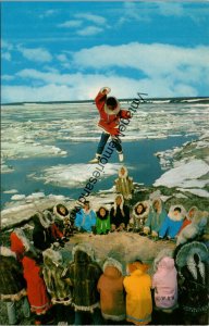 Blanket Tossing Alaskan Eskimos Alaska Postcard PC297