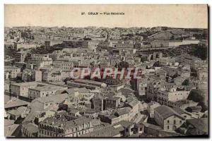 Old Postcard Oran Vue Generale