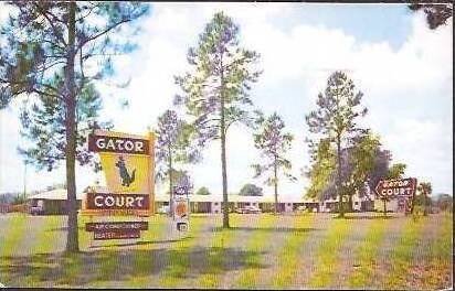 FL Gainesville Gator Court 1958