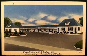 Vintage Postcard 1930-1945 Motel Camden, Route 130, Riverton, New Jersey (NJ)