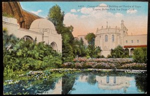 Vintage Postcard 1916 Botanical Building & Lagoon, Balboa Park, San Diego, CA