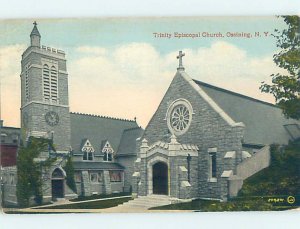 Divided-back CHURCH SCENE Ossining New York NY AD2186