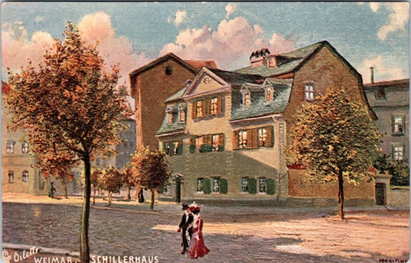 Postcard Germany Tuck 7081 Weimar - Schiller House