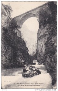 DAUPHINE, Isere, France; La Pont Saint-Bruno, Route de la Grande-Chartreuse, ...