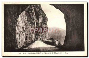 Old Postcard Environs d & # 39Aix Baths Road Chambotte