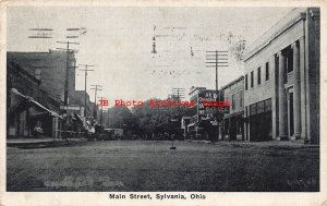 OH, Sylvania, Ohio, Main Street, Business Section, 1928 PM, Auburn PC Pub