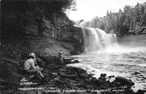 Tahquamenon Falls Upper Peninsula, Real Photo - Hulbert, Michigan MI