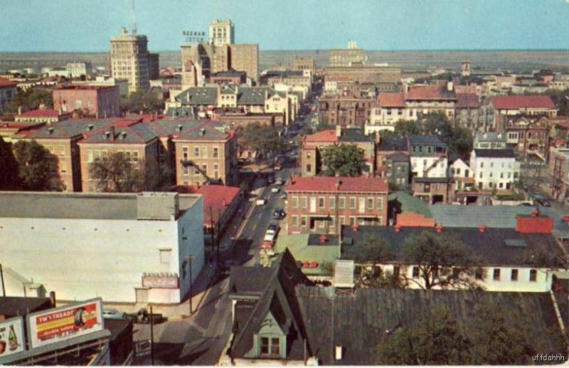 SAVANNAH GA BIRDSEYE VIEW LOOKING NORTHEAST SKYSCRAPERS