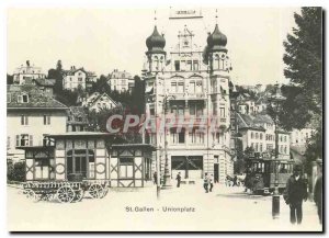 Postcard Moderne St Gallen Unionplatz