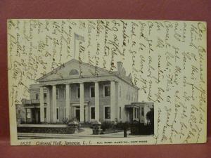 Old Postcard: NY Long Island Jamaica Colonial Hall 1905