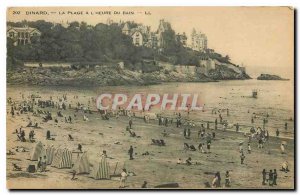 Old postcard Dinard Beach is the Bath Time