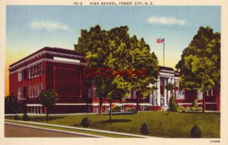 HIGH SCHOOL, FOREST CITY, NORTH CAROLINA