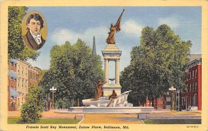 Francis Scott Key Monument Eutaw Place - Baltimore, Maryland MD  