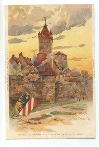 ft1586 - Nurnberg , Kaiserstall , Germany - postcard early Chromlitho