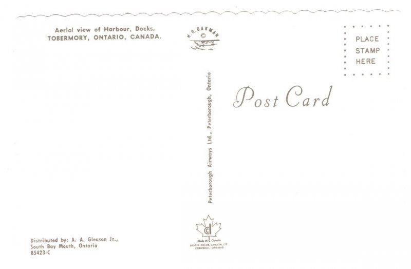 Tobermory, Ontario, Aerial, Harbour Docks